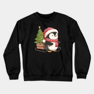 Cute christmas penguin Crewneck Sweatshirt